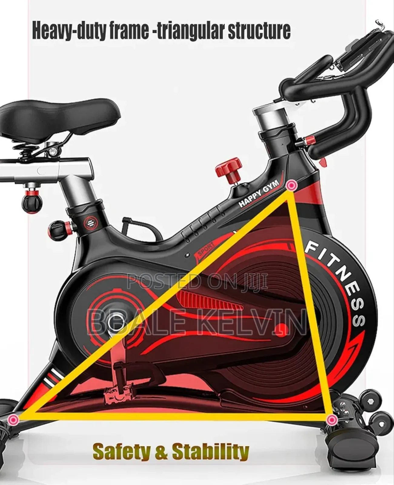 Spinning Bike Exercise Bike for Home Gym, Static Bicycle