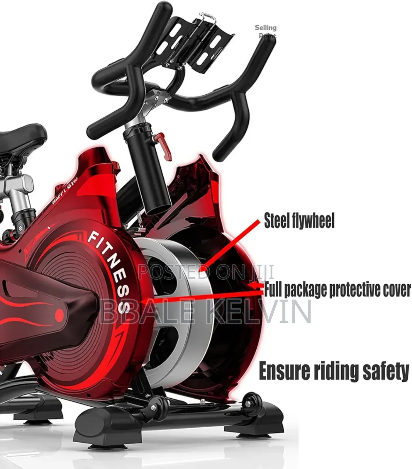 Spinning Bike Exercise Bike for Home Gym, Static Bicycle