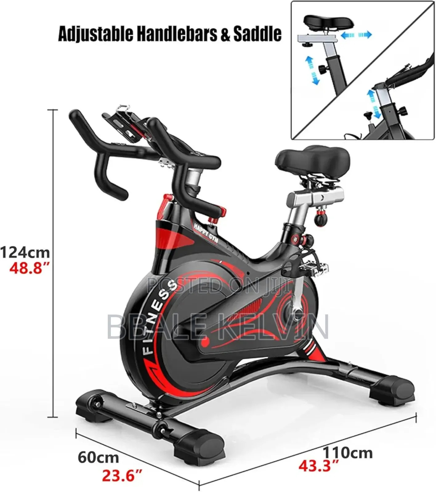 Spinning Bike Exercise Bike for Home Gym, Static Bicycle