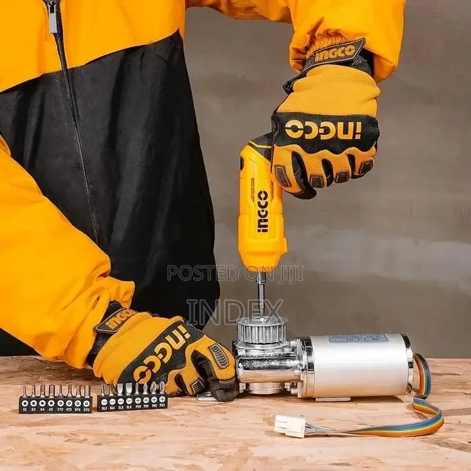 Ingco 4v Electric Cordless, Rechargeable Power Screws Driver Set,