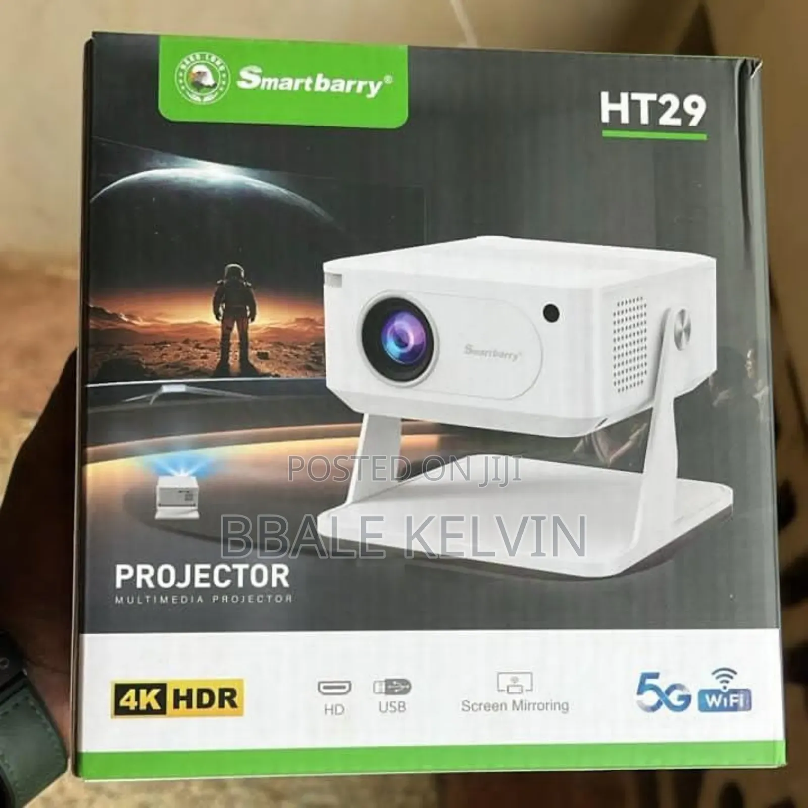Smartberry Ht29 Mini Smart Projector – Supported, Wi-Fi Bluetooth