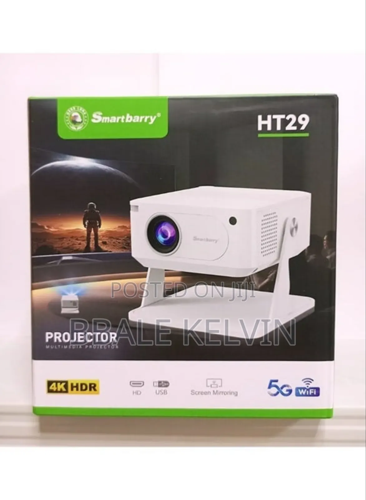 Smartberry Ht29 Mini Smart Projector – Supported, Wi-Fi Bluetooth