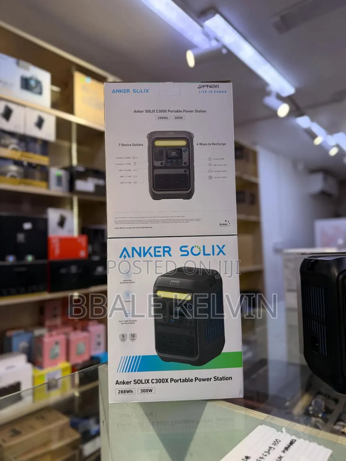 Anker Portable Power Station Solix C300, 288wh 90000mah, 300w