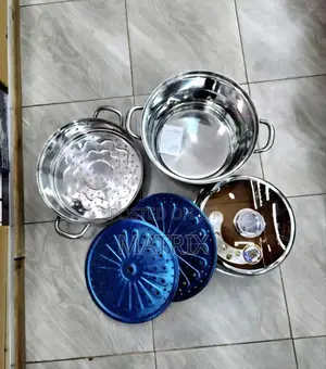 Three-Tier Stainless Steel Food Steamer Pot Set