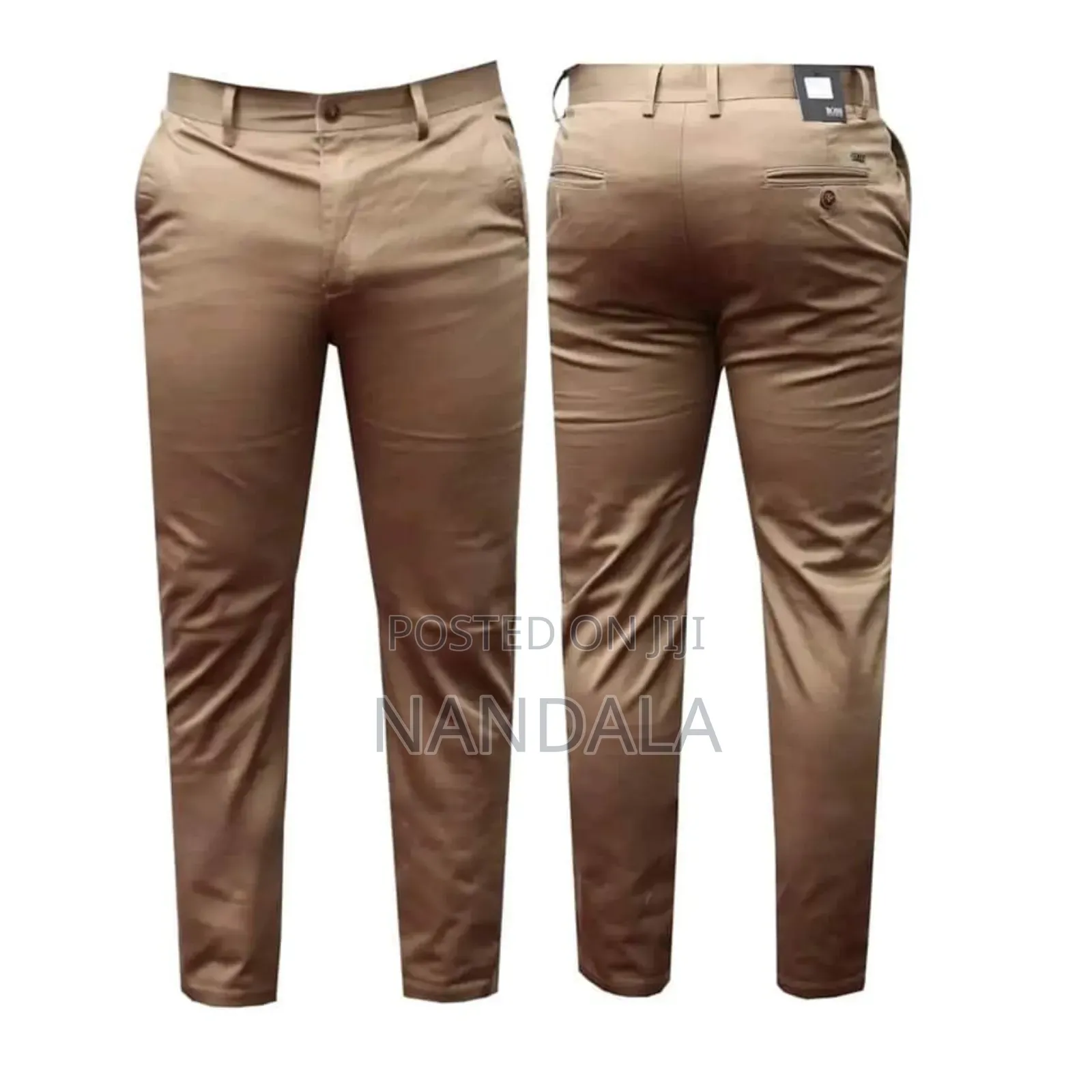 Men Non Fade Khaki Trousers
