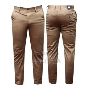 Men Non Fade Khaki Trousers