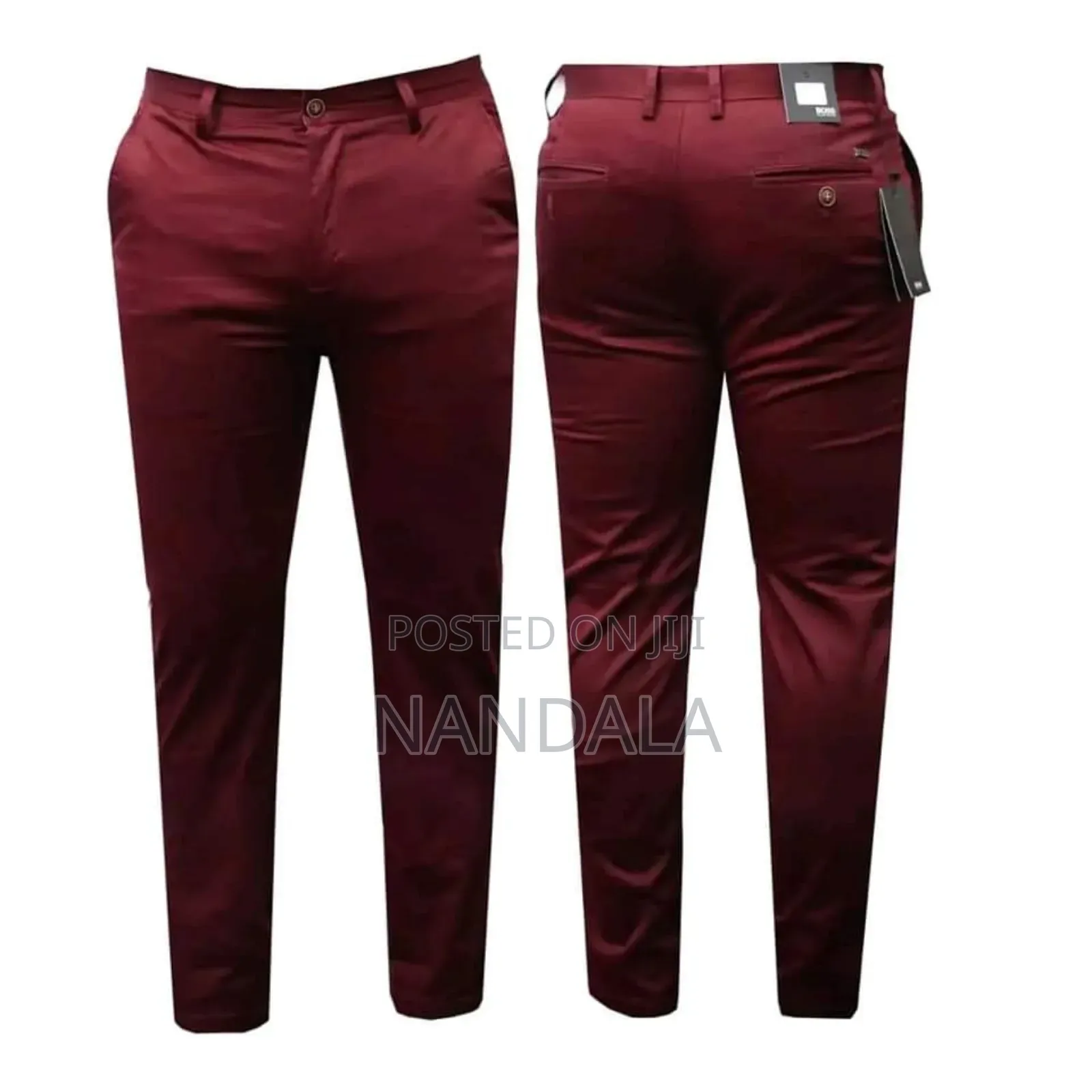 Men Non Fade Khaki Trousers