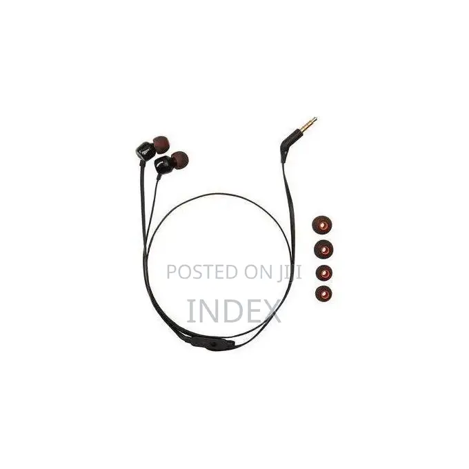 Jbl T110 3.5mm Wired Earphones Tune110 - Black