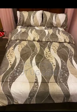 4pcs 5x6 Duvet With Bedsheet 2 Pillowcases- Multi Prints Vary