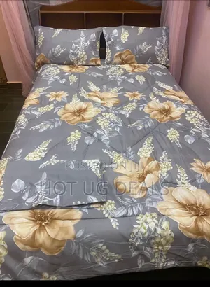 4pcs 5x6 Duvet With Bedsheet 2 Pillowcases- Multi Prints Vary