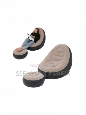 Intex Inflatable Sofa Set | Portable Lounge Chair With Foot-