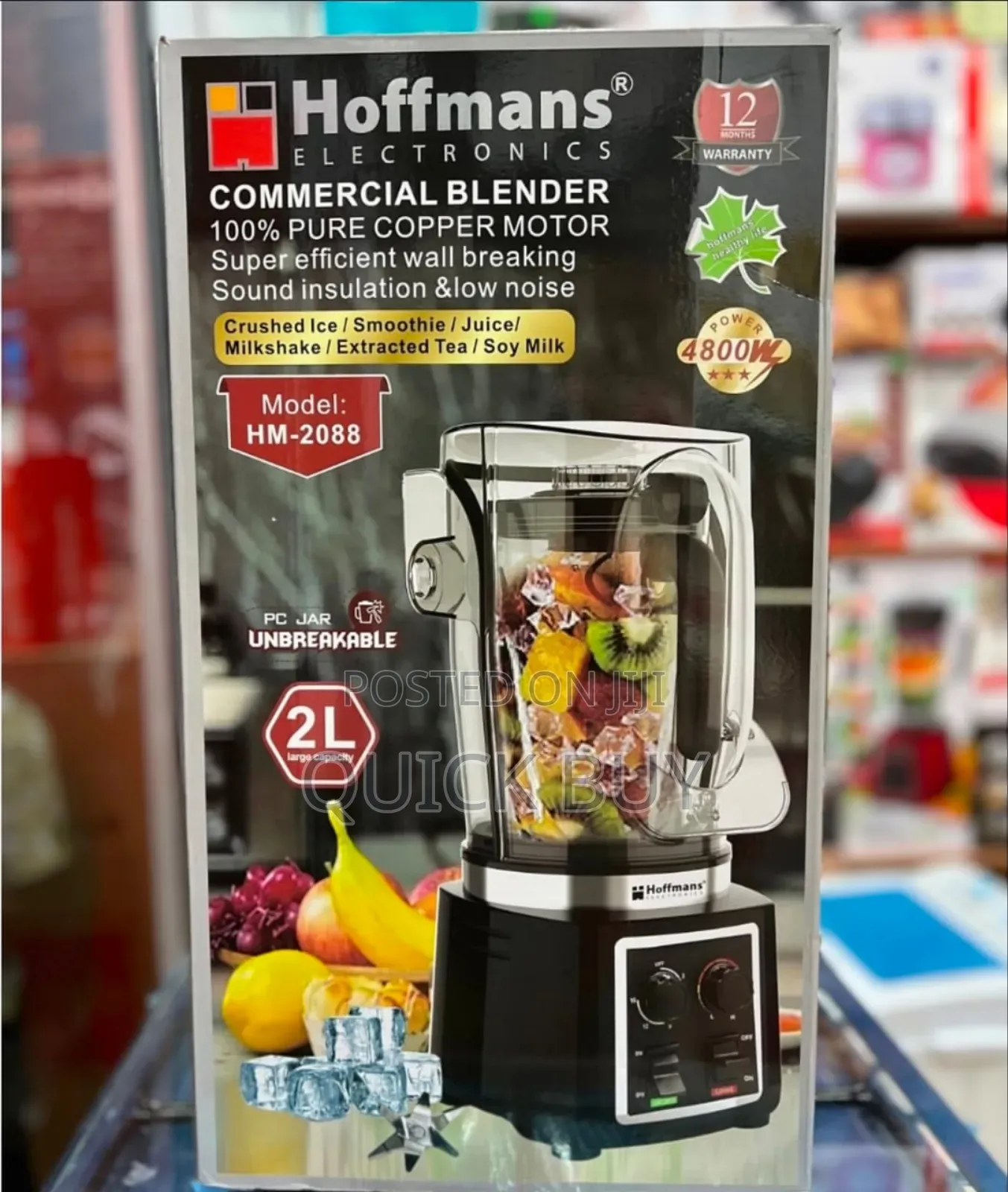 Hoffmans Hm-2088 Silent Commercial Blender.