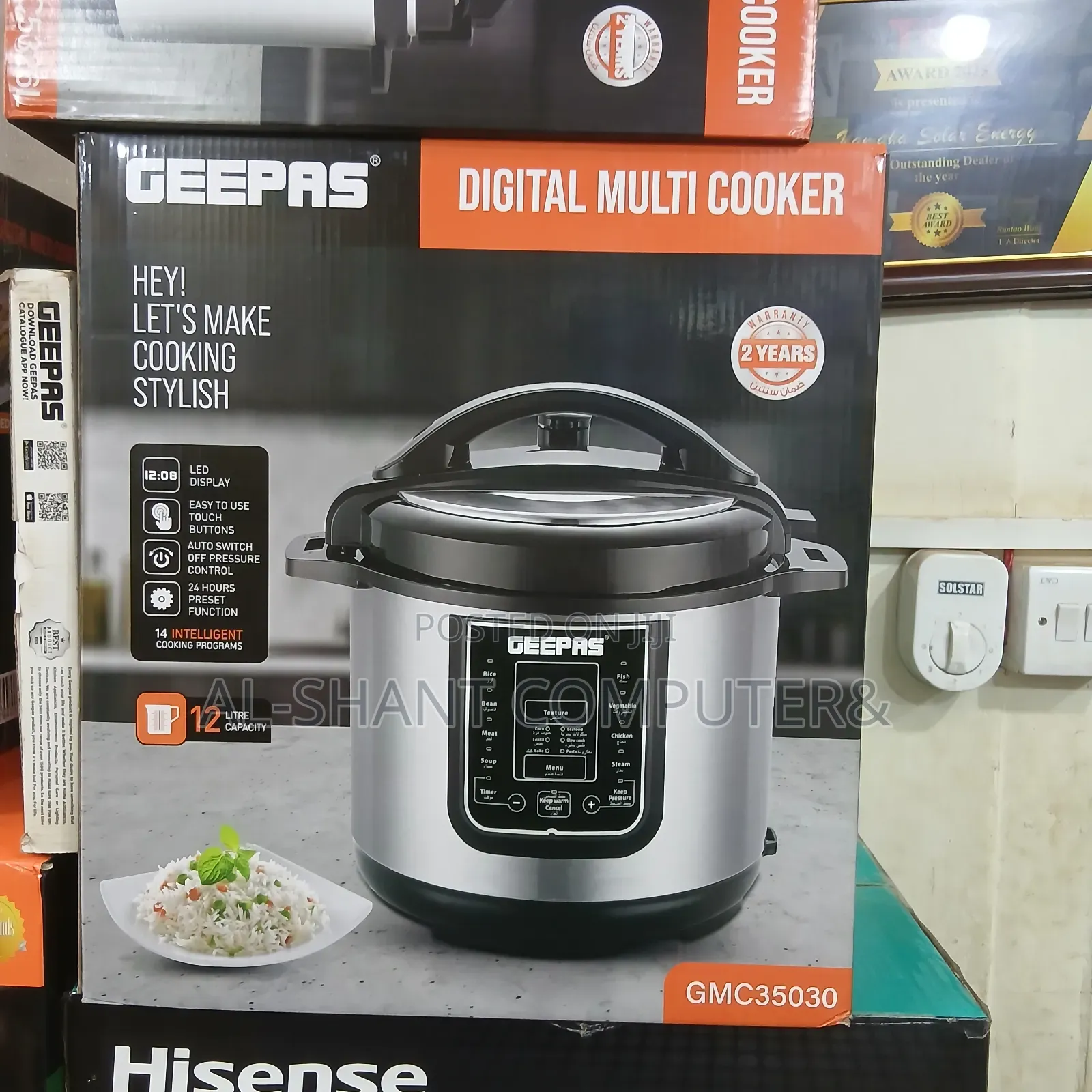 Geepas Digital Multi Cooker/12l Pressure Cooker