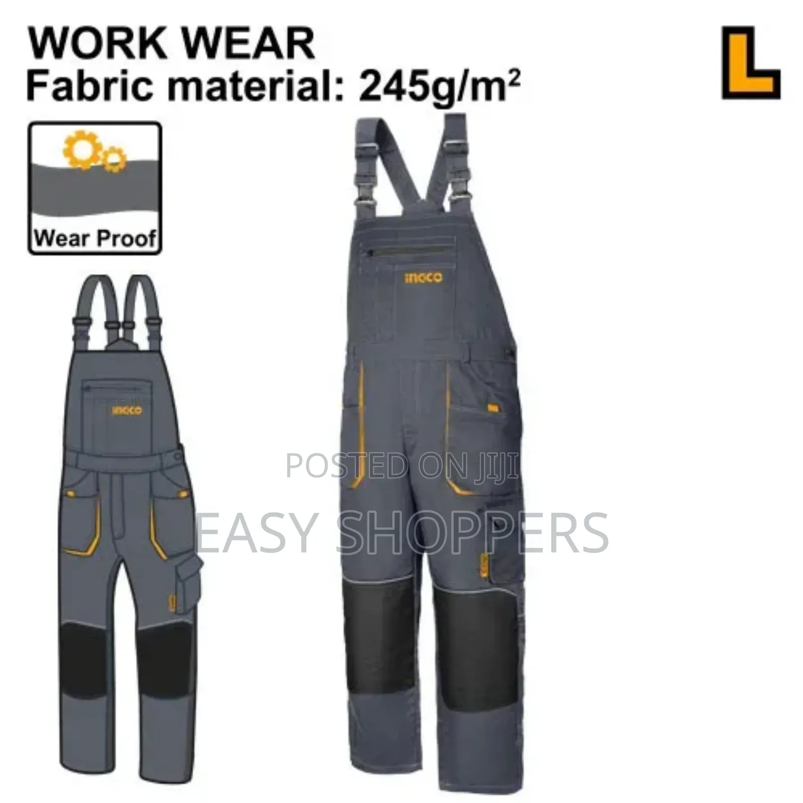 Ingco Workwear Bib And Brace Overalls