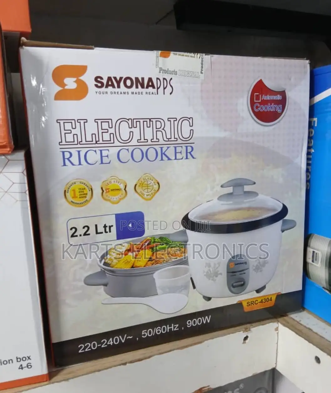 Sayona Electric Rice Cooker 2.2 Litres