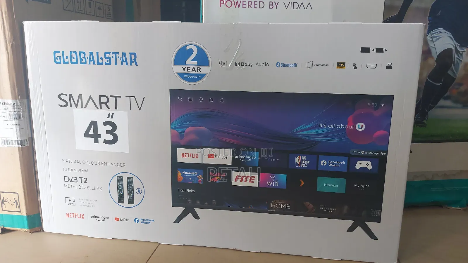 43 Inches Global Star Frameless Tv