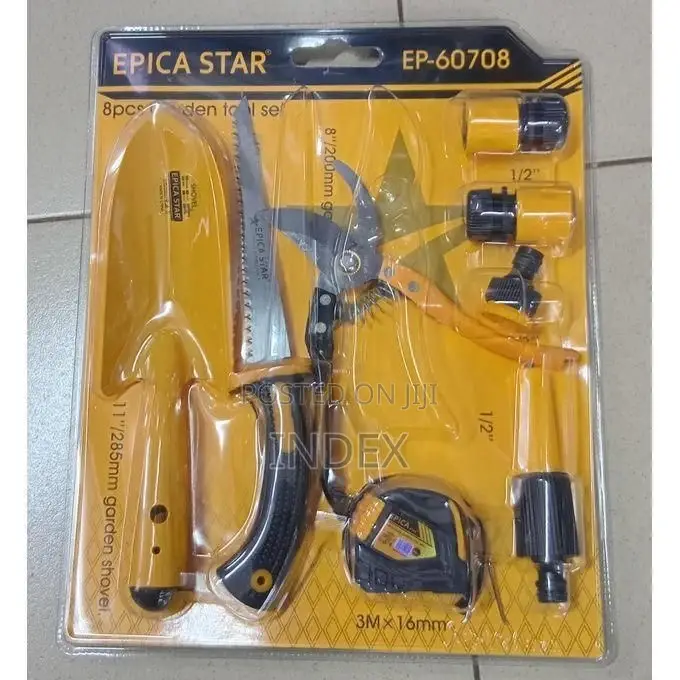 8-Pc Gardening Tool Set- Multi Colours