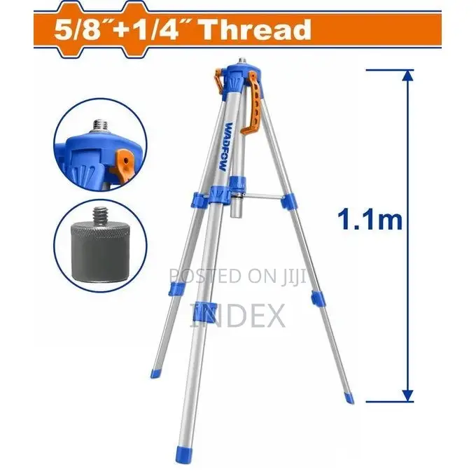 Tripod for Distance Laser Levels 1.1mt P Wle9301 - Silver/Blue