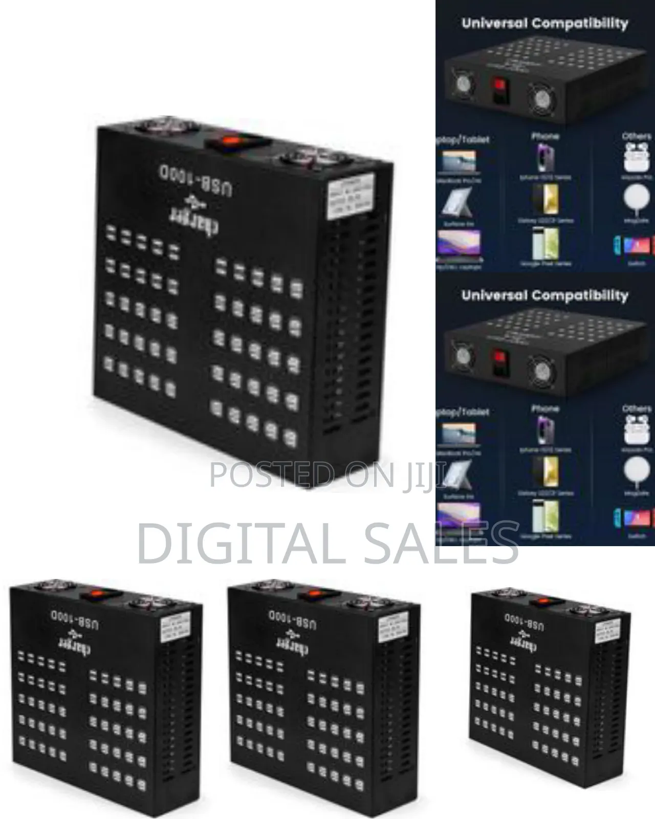 Usb Charger, Adson 100 Port 700watt(140a) Usb Charging Station