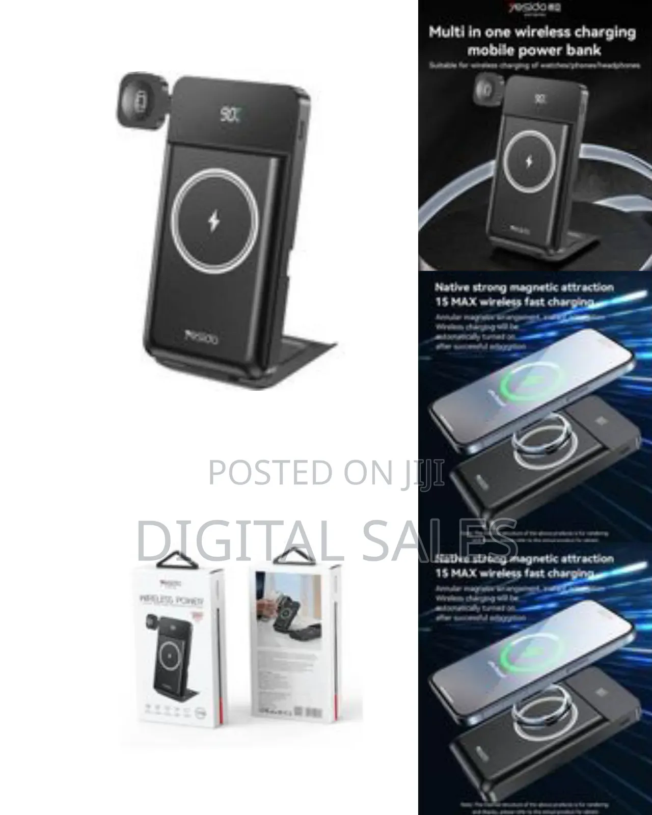 Yesido 3-in-1 Magnetic Wireless Charging Station