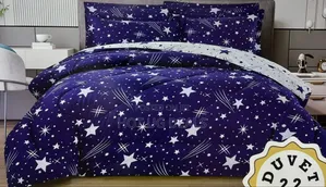 5x6 Duvet Set With 1 Bedsheet, 2 Pillow Case And Duvet Cover