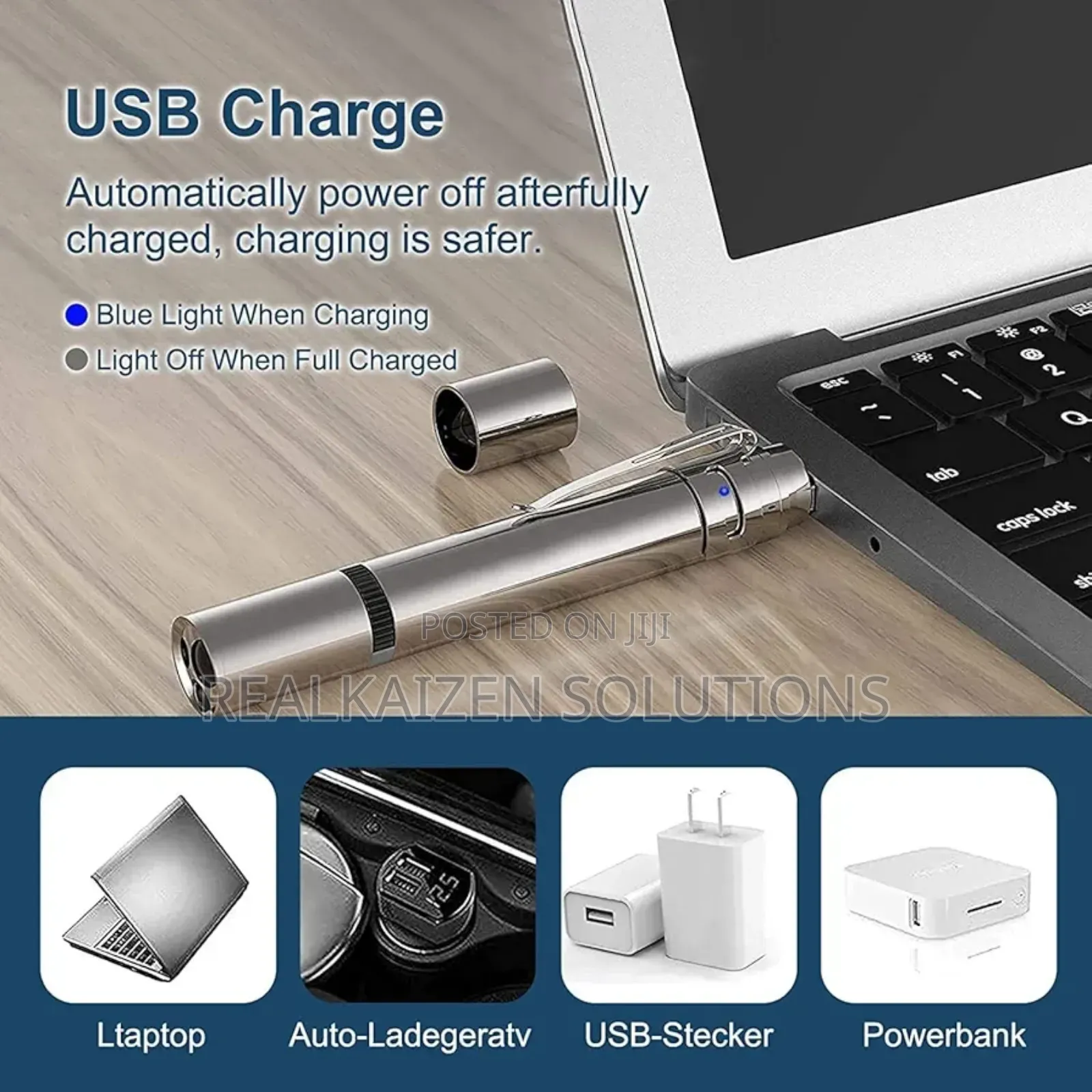 Multi Pattern Rechargeable Laser Pointer With Uv Light | Flash Light