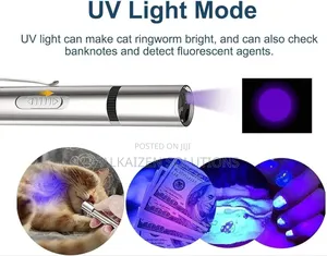 Multi Pattern Rechargeable Laser Pointer With Uv Light | Flash Light