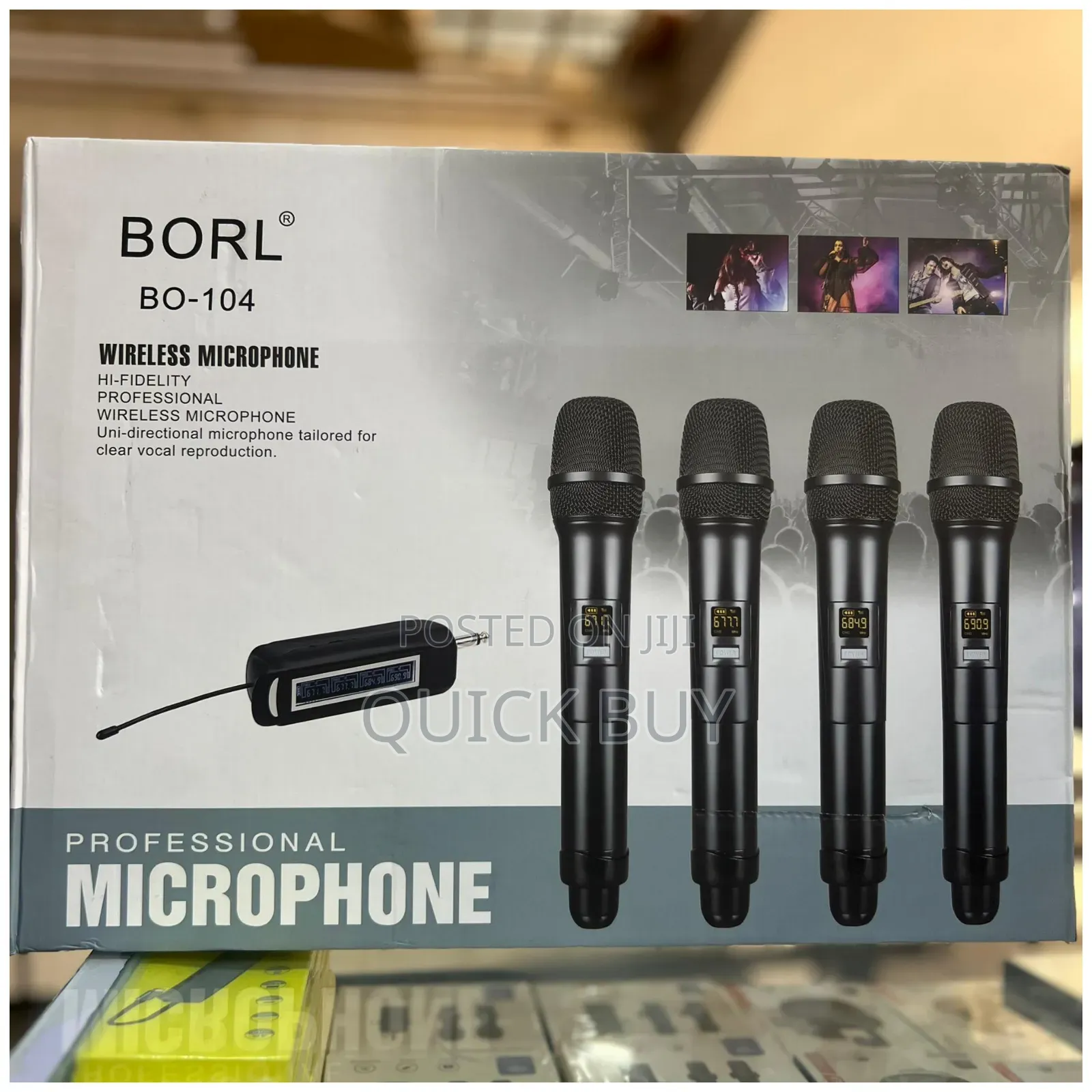 Borl Bo -104 Long Range 4 in 1 Proffetional Microphone