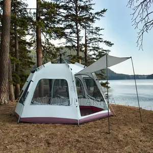 5-6sleeper Automatic Pop-Up Hexagonal Camping Tent.