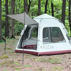 5-6sleeper Automatic Pop-Up Hexagonal Camping Tent.