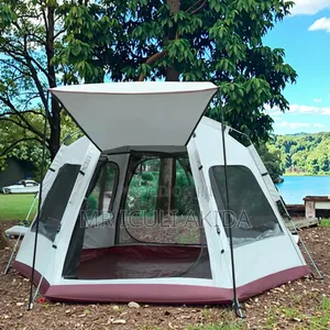 5-6sleeper Automatic Pop-Up Hexagonal Camping Tent.