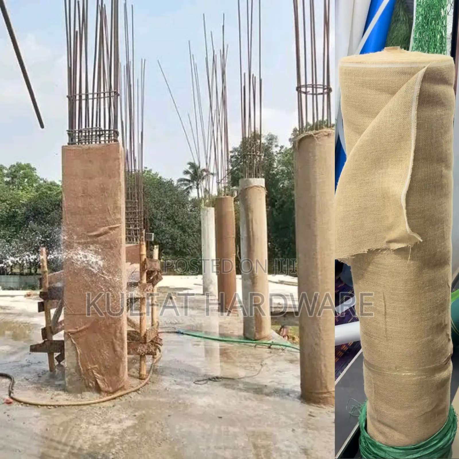 Burlarp /Jute Column Beam Fabric
