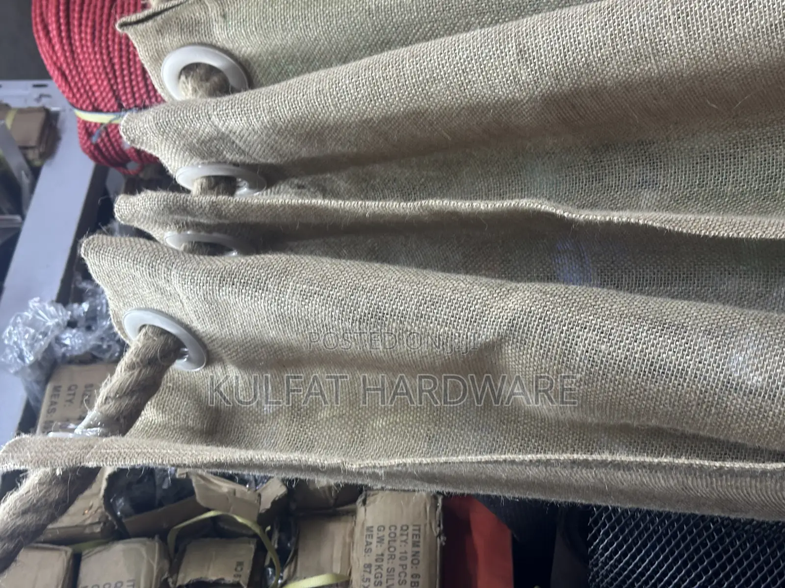 Burlarp /Jute Column Beam Fabric