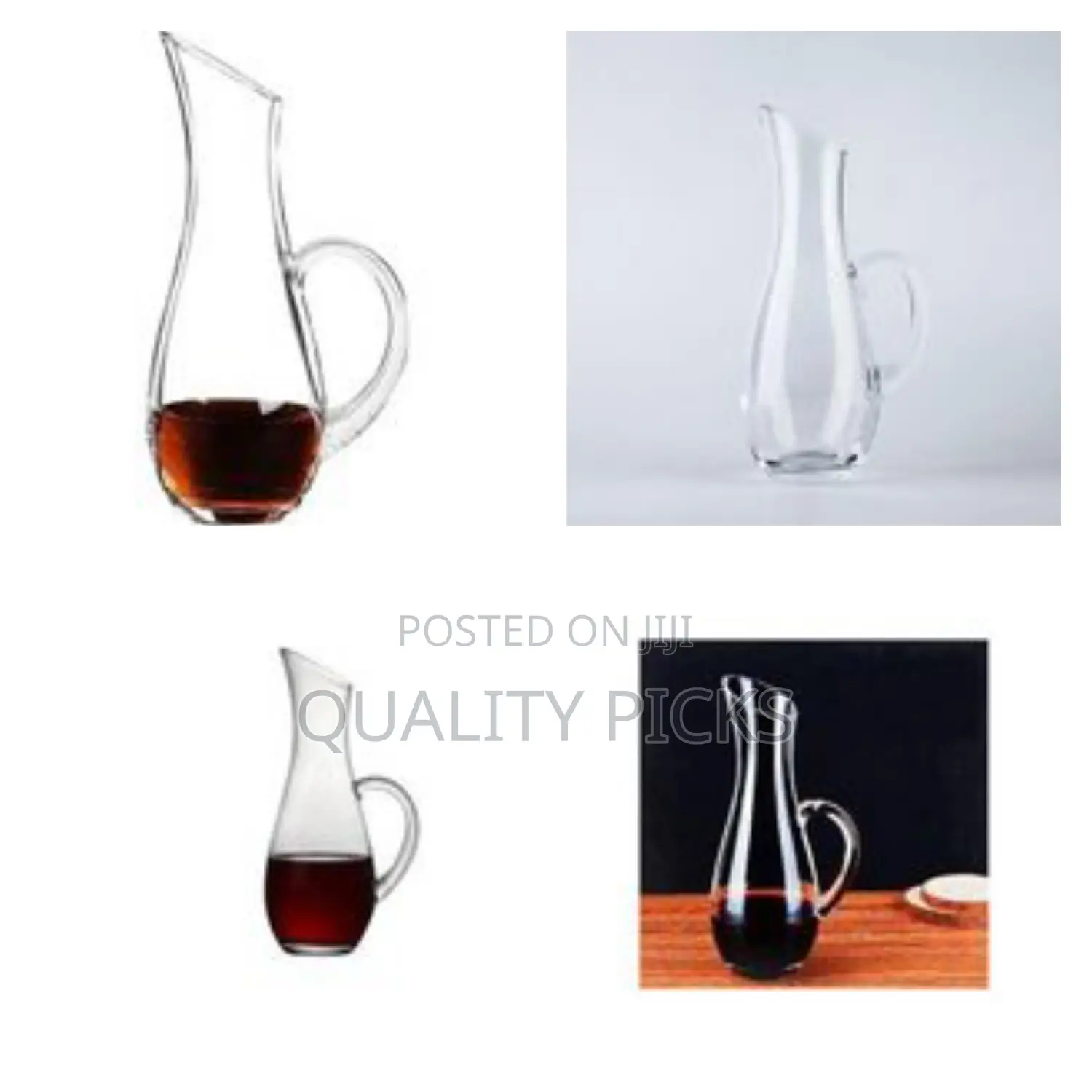 Elegant, High-Spirited Glass Decanter / Carafe, 900ml