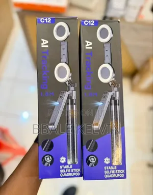 C12 Ai Face Tracking Tripod 1.8m Selfie Tripod With Lights