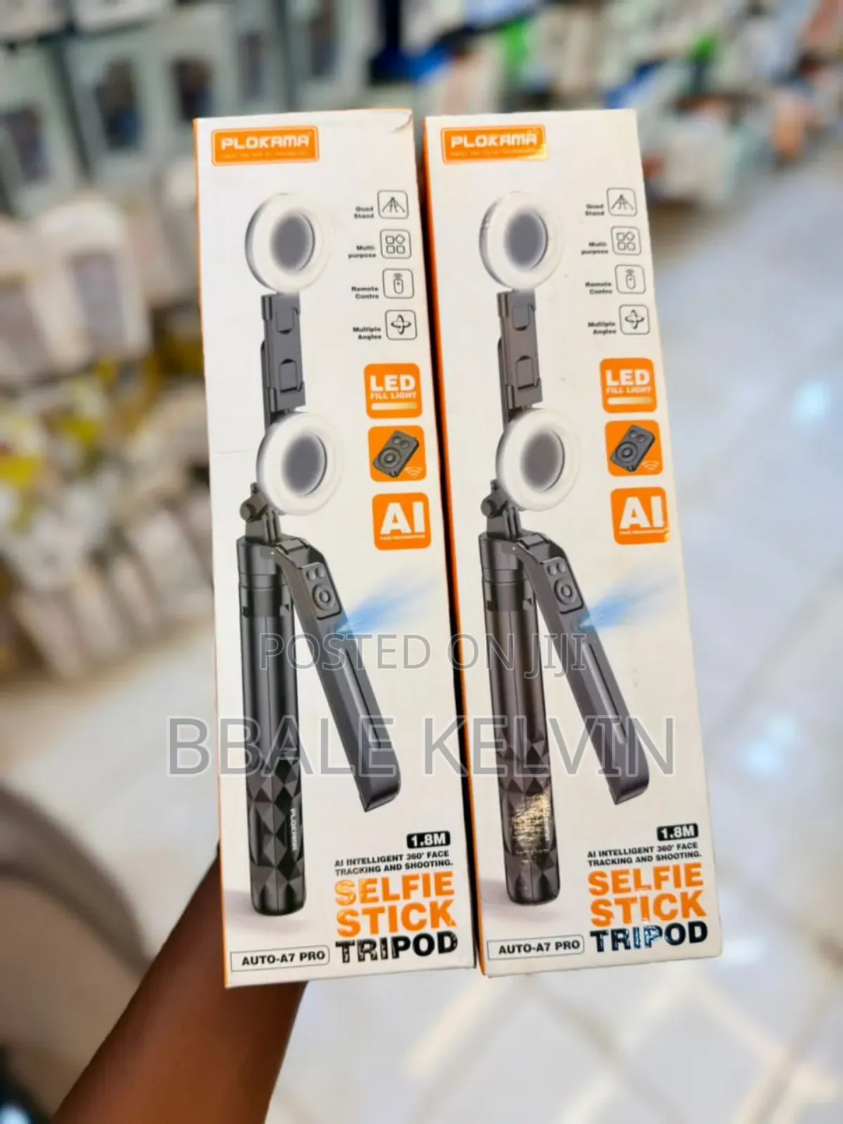 Plokama A7 Ai Face Tracking Tripod With Gesture Control, 360°