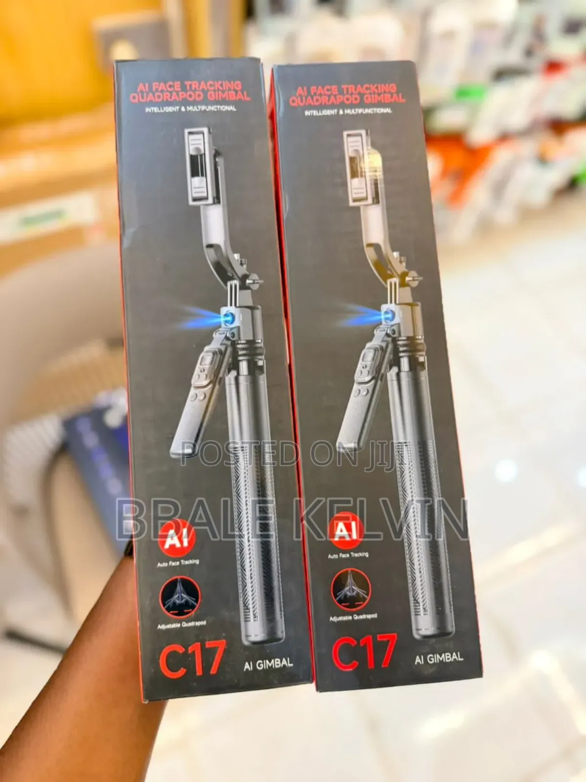 C17 Aluminum Alloy Ai Intelligent Face Tracking Smart Gimbal Foldable