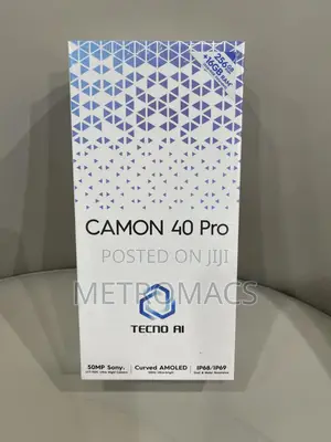 New Tecno Camon 40 Pro 256 GB Black