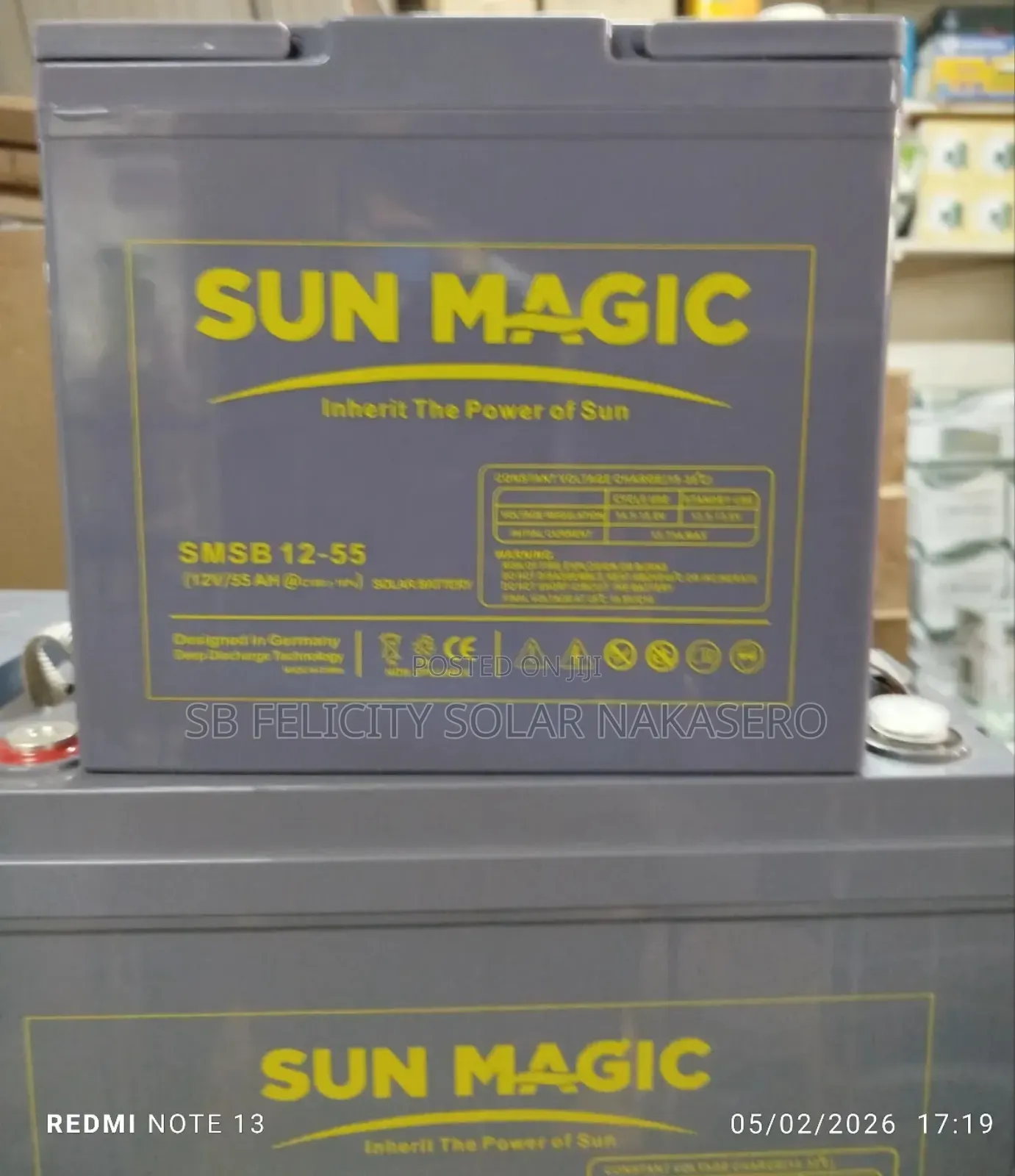 Powdered Batteries