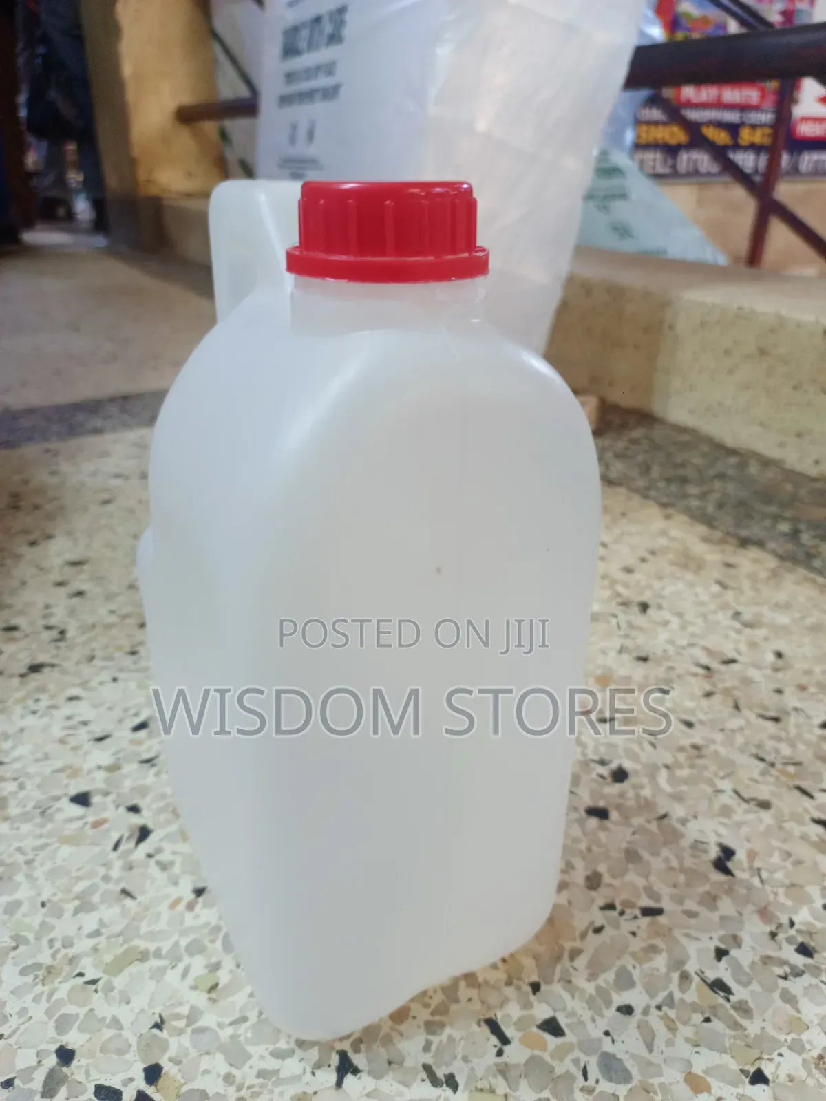 White Plastic Jerry Can 2.2l