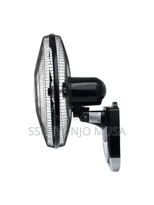 Sonashi 16 Inch Wall Fan With Remote Control/Black/Sf-8007wr