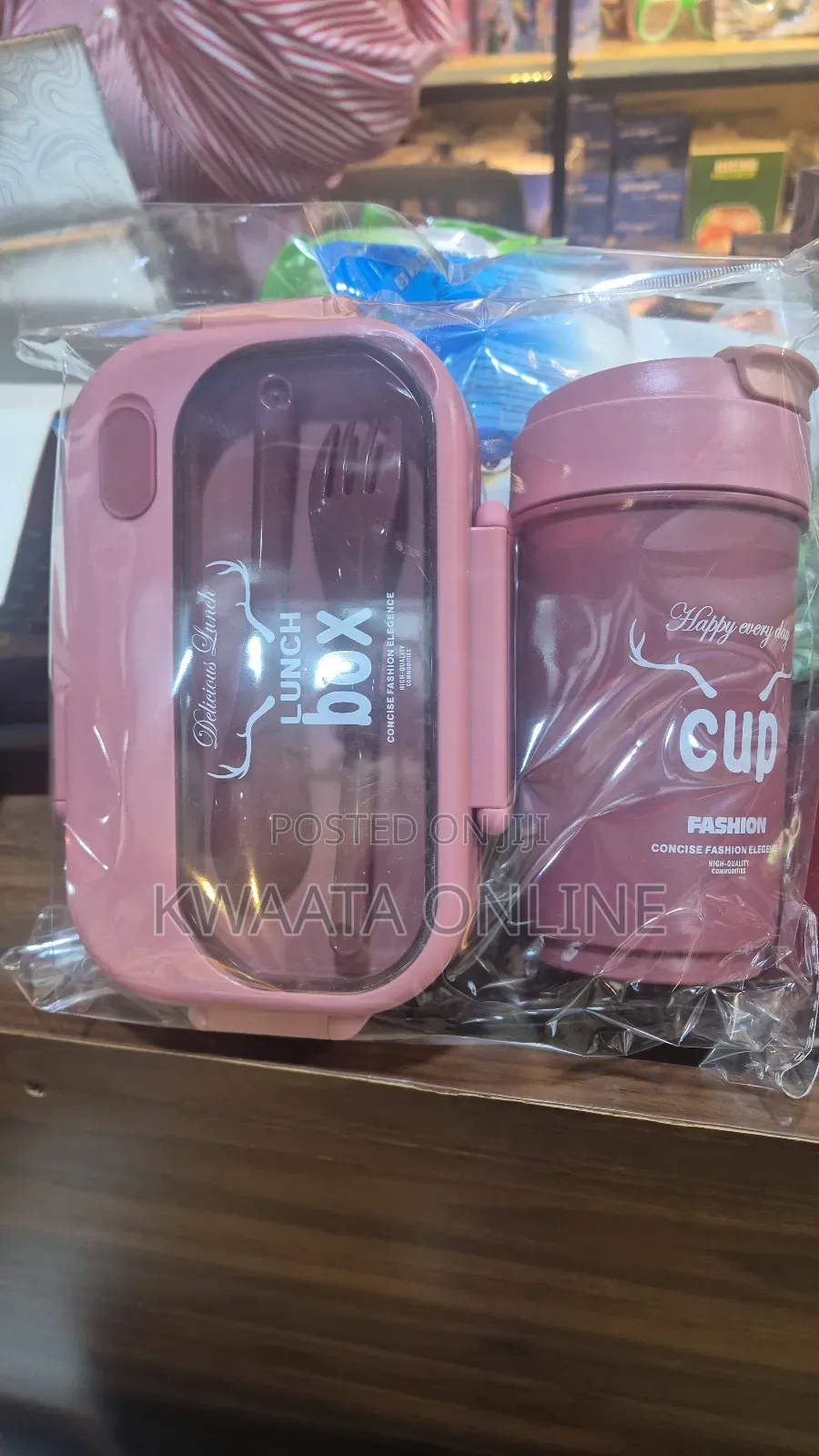 School Lunch Box With Cup – 2-in-1 Food Storage Water Bottle Set