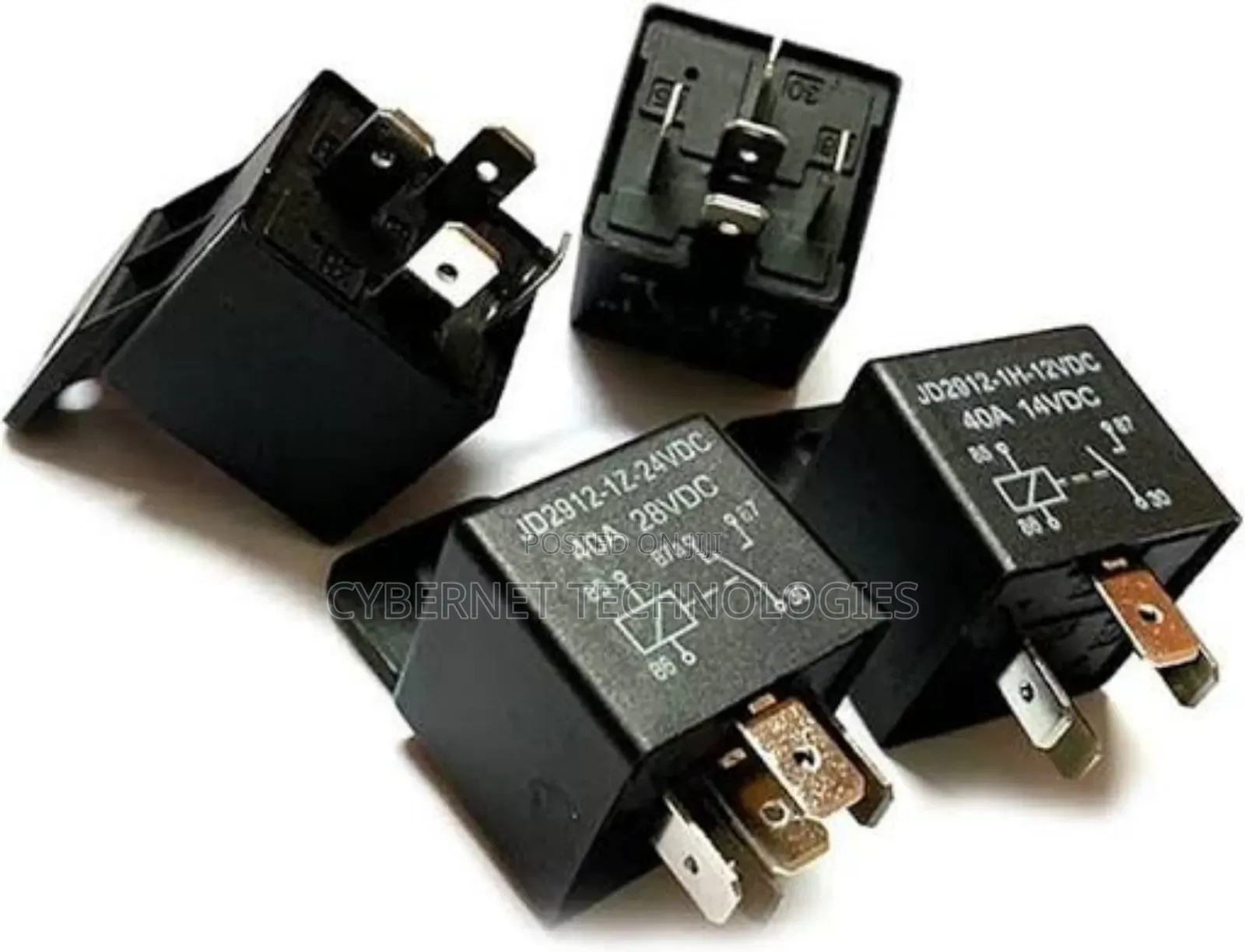 Relay 24 and 12 Volts 4 Pins for Cars and GPS