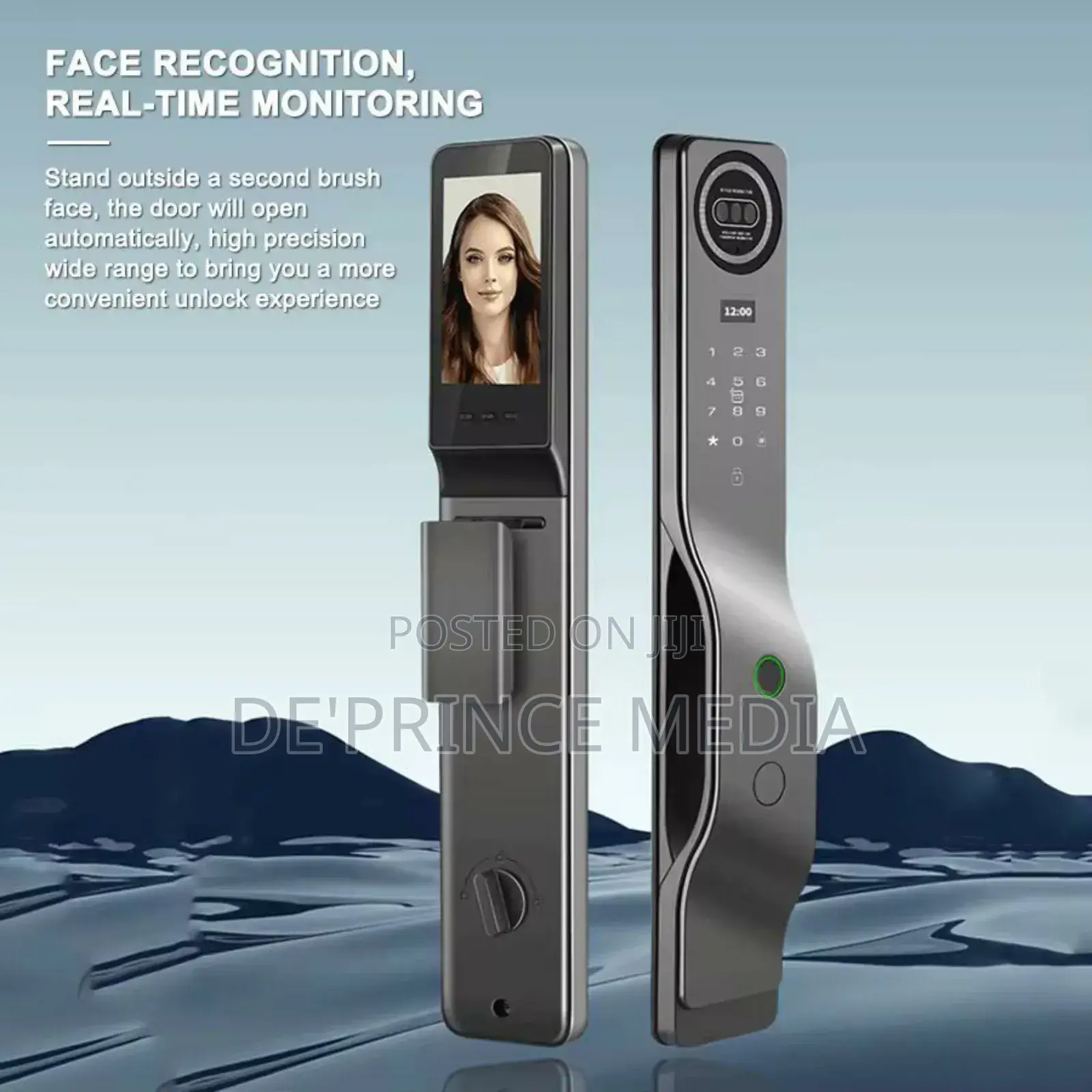 Ai Tuya 3d Face Recognition Bio Metric Smart Door Lock