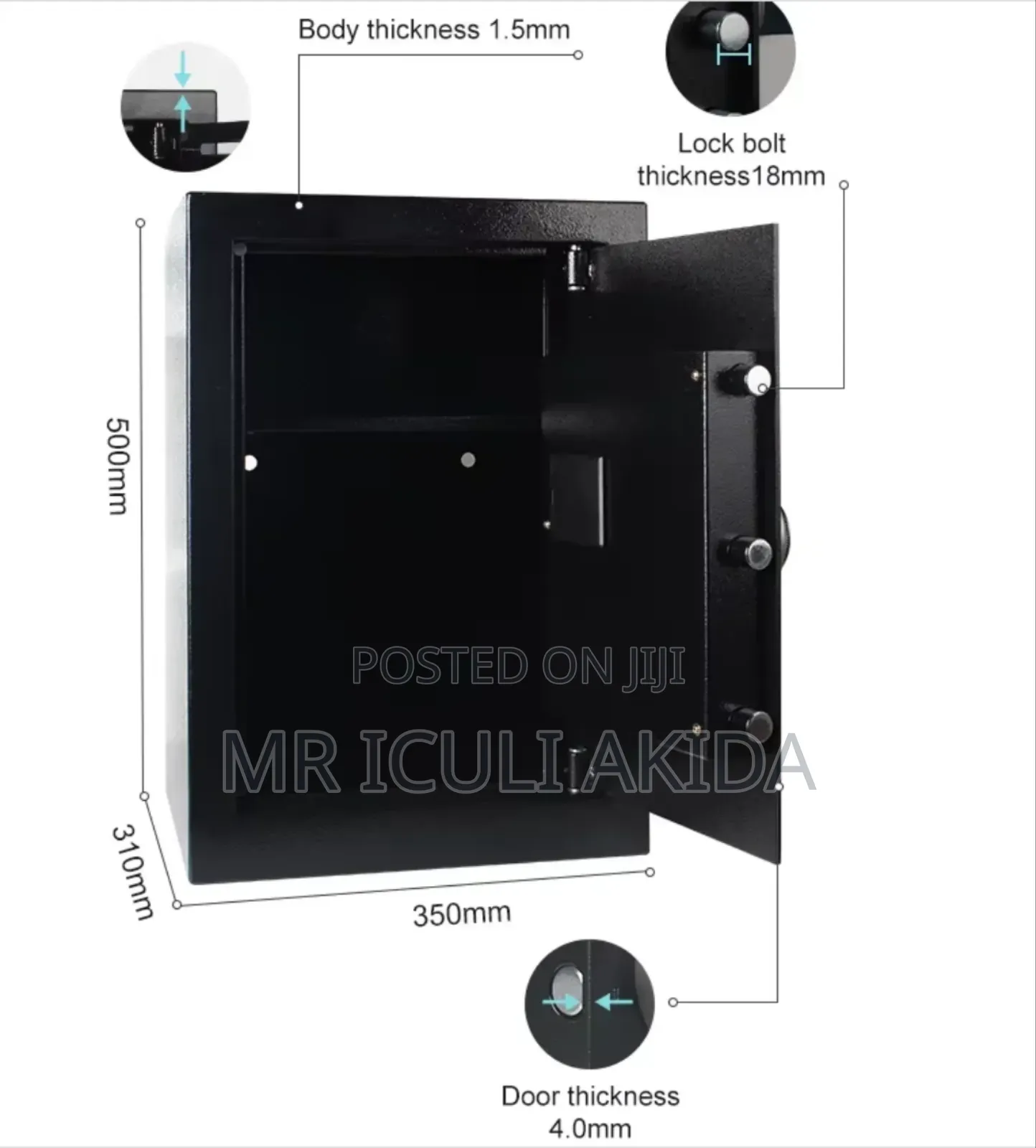 Al002-50 Digital Wall Or Floor Mounted Hotel,Home Steel Safe Box