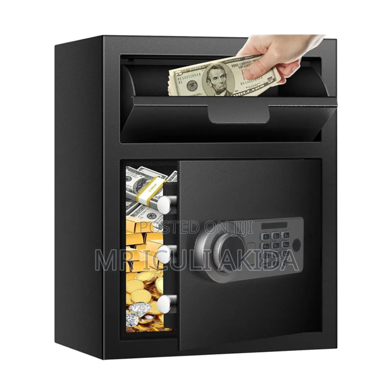 Al2014f Digital Safe Box Which Has Digital Pin Emergency Keys Access