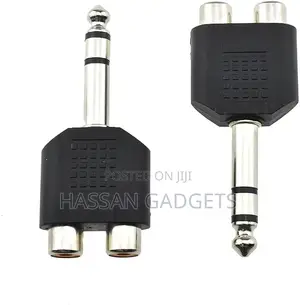6.35mm F-trs Stereo Plug Audio 1 Male 1/4 Inch And 2 Female Sprinter