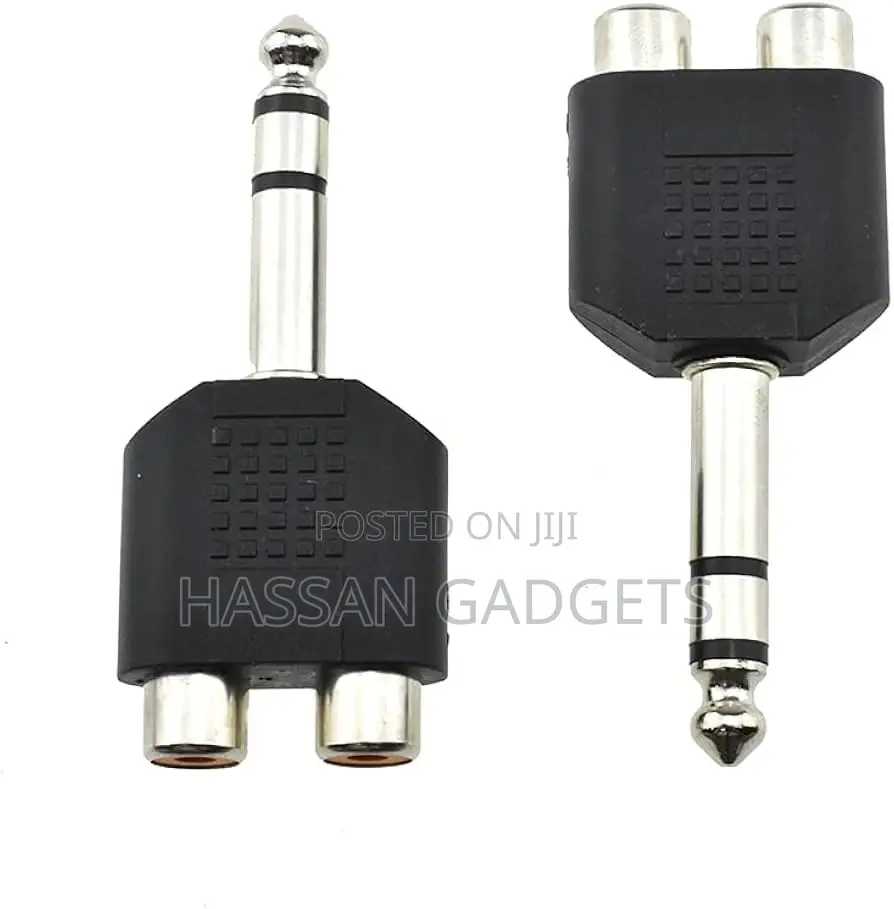6.35mm F-trs Stereo Plug Audio 1 Male 1/4 Inch And 2 Female Sprinter