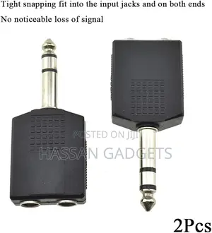 6.35mm F-trs Stereo Plug Audio 1 Male 1/4 Inch And 2 Female Sprinter