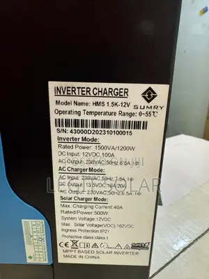 Hybrid Sumry Solar Inverter 1.5kva/1200w